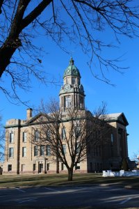 La Fayette County Courthouse, Darlington, Wisconsin.  Photo by Callen Harty.